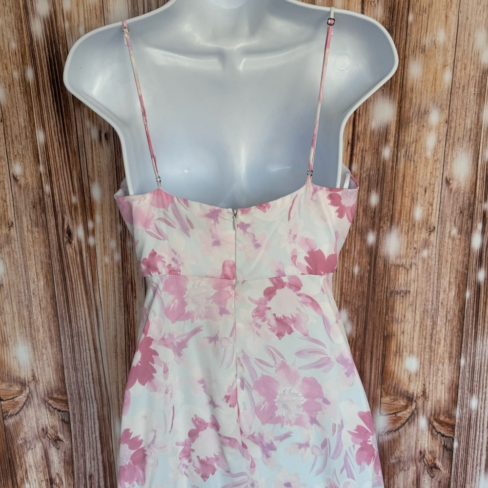 Lulu's Watercolor Wonderland Pink Floral Print Maxi Dress - Picture 11 of 14